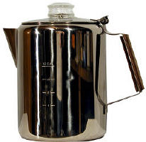 Tops 412 Stainless Steel 12 Cup Coffee Percolator